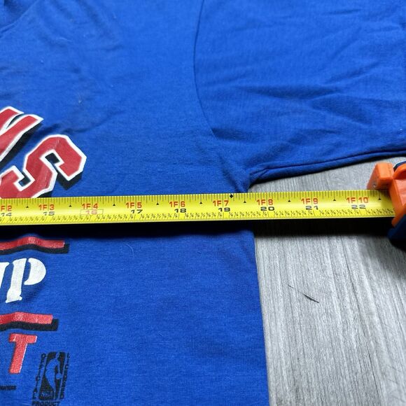 DETROIT PISTONS 1989 NBA Vintage Salem Training Camp 50/50 T-Shirt Large USA SS - Picture 5 of 7